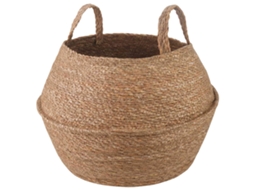 Vidaxl Cachepot Com Alças Natural Ø 45 X 36 Cm 100% Erva Marinha