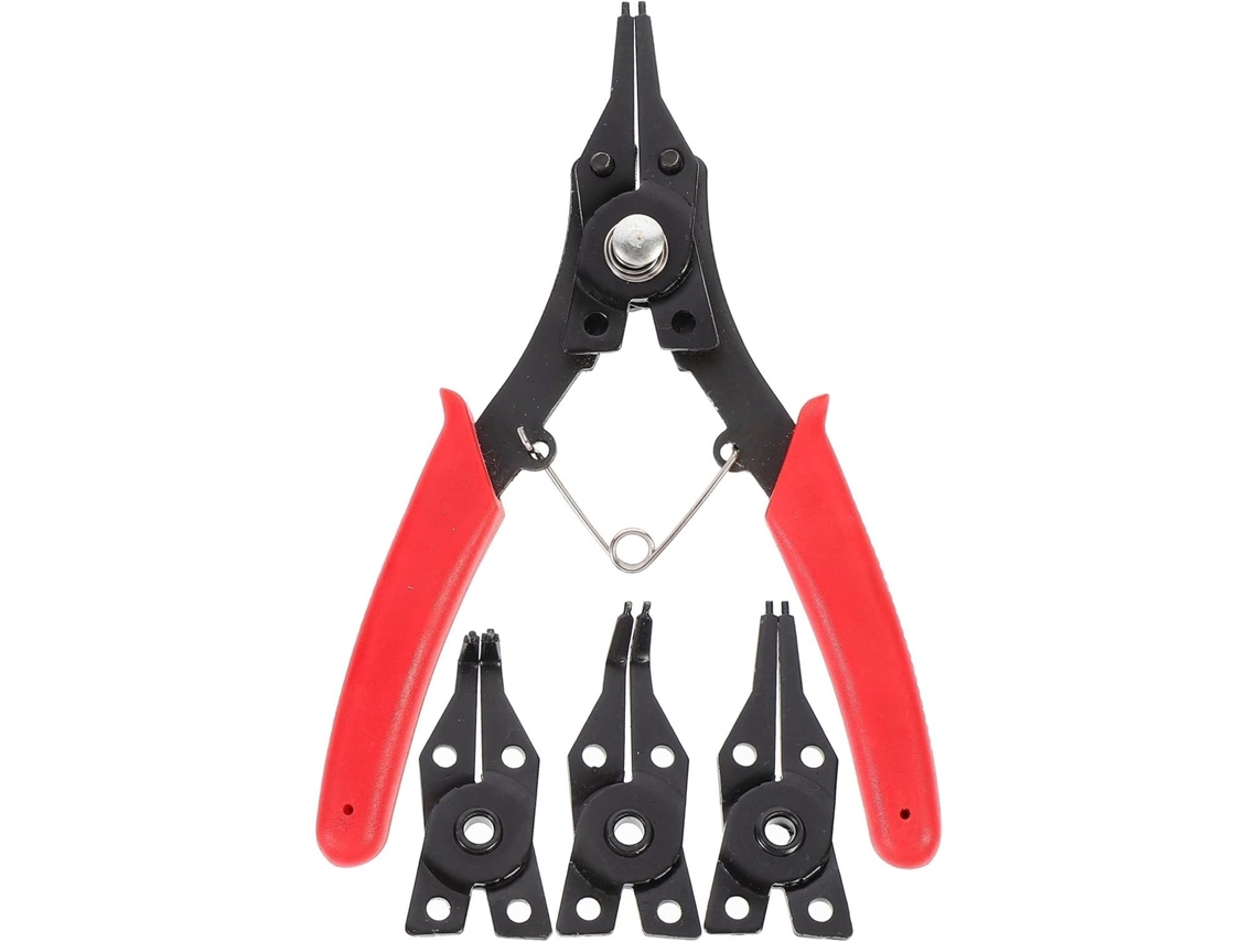Conjunto De Alicates Para Anéis De Retenção Em Aço Vermelho Para Segurar Peças Pequenas E