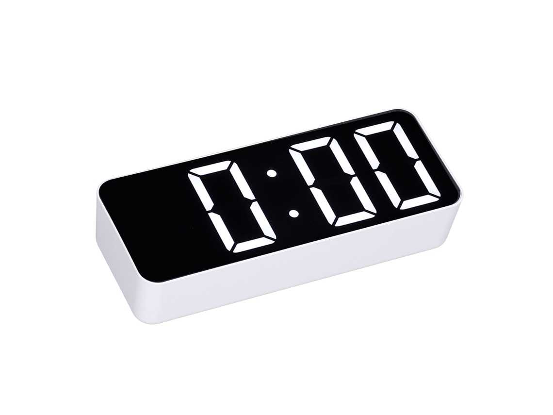 Reloj Digital Estilo Nórdico Blanco Con Letras Grandes Simple Reloj De Dormitorio Para Regalo