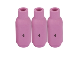 10 Peças De Bicos De Cerâmica Para Copa 10n50-10n46 4-8 Para Soplete Tig Wp-17/18/26 (10n50 6.5mm)