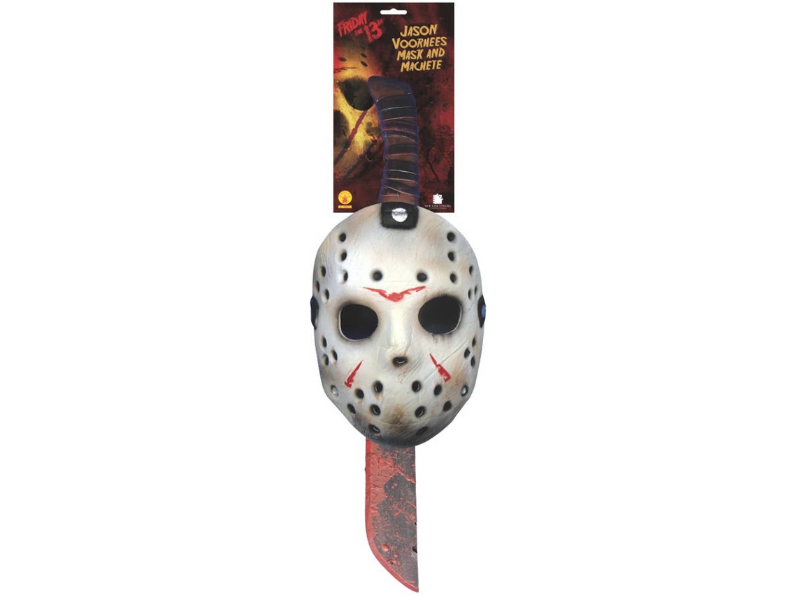 Máscara RUBIE'S Sexta-Feira 13: Jason (com Facão)