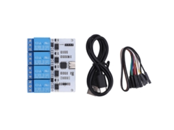 Módulo De Rele De Controle Serial Com Interface Usb 4 Canais Para Módulo 340 Tipo C 5v