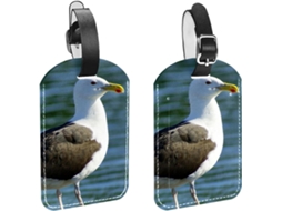 Kit Com 2 Etiquetas De Identificação Bagagem Stockvault Seagull Evitar A Perda Malas E Bagagens