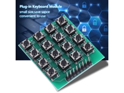 Teclado Modular Laxiscreed 16 Teclas 4x4 Para Ligações Externas De Alta Qualidade