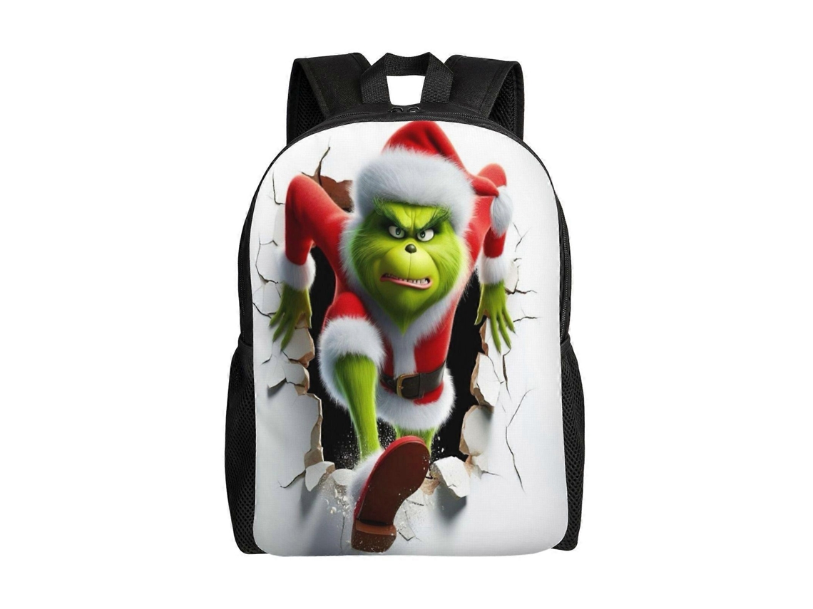 Mochila De Estudante Grinch , Durável E Leve, Com Alça Impermeável E Respirável (r193) Olysi Shop (d193)
