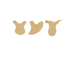 Conjunto De 3 Peças De Curvadores De Cílios (mini E Seguro, Dourado) + Eoocoo