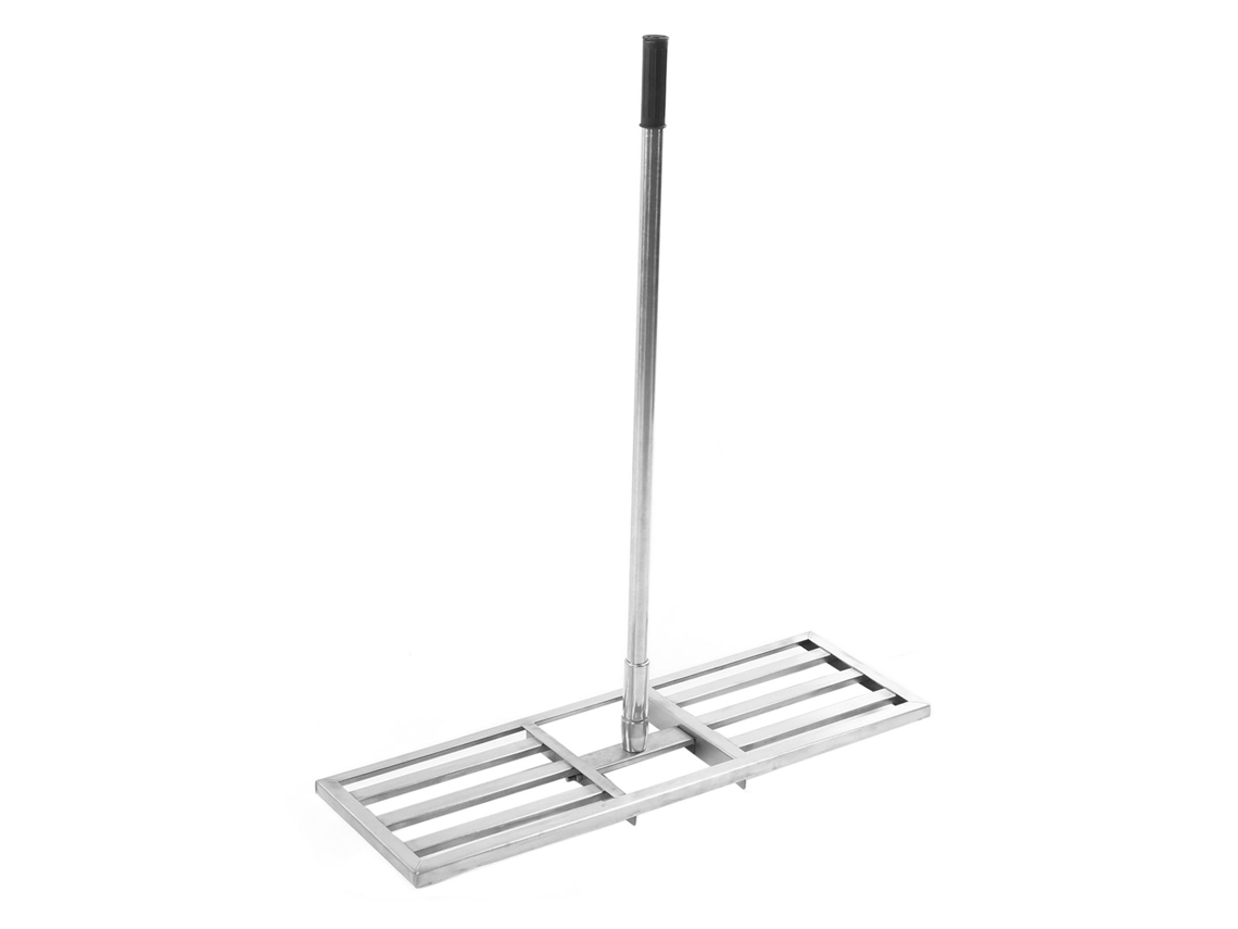 Laxiscreed Rato De Nivelamento De Relva Com Cabo Telescópico Em Aço Inox Para Jardinagem