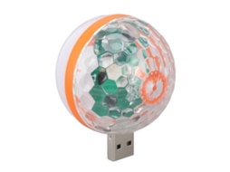 2026 luz de Cena Rgb Usb Mini Bola Colorida com 2 Modos de Iluminação Controlada por Voz para Festa de Aniversário e Dança 5v Dc
