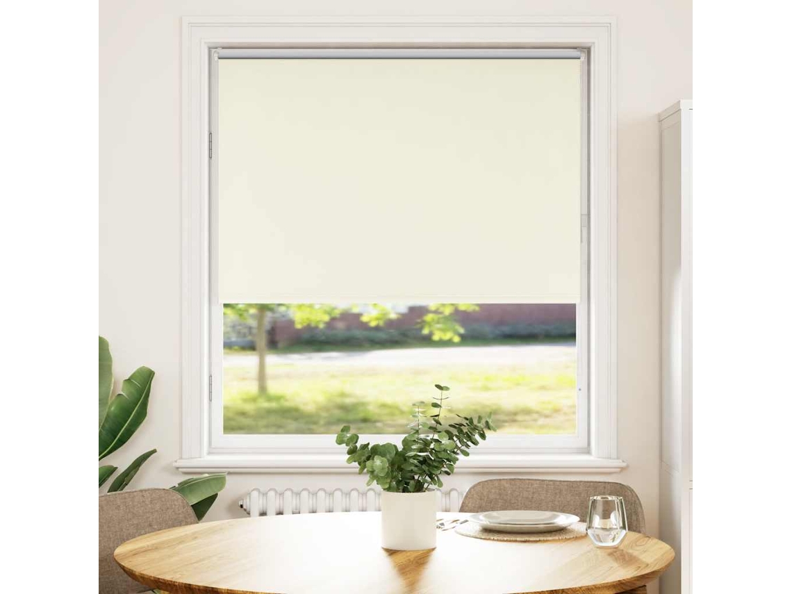 Vidaxl Persiana De Enrolar 110x130 Cm Largura Tecido 105,7cm Poliéster