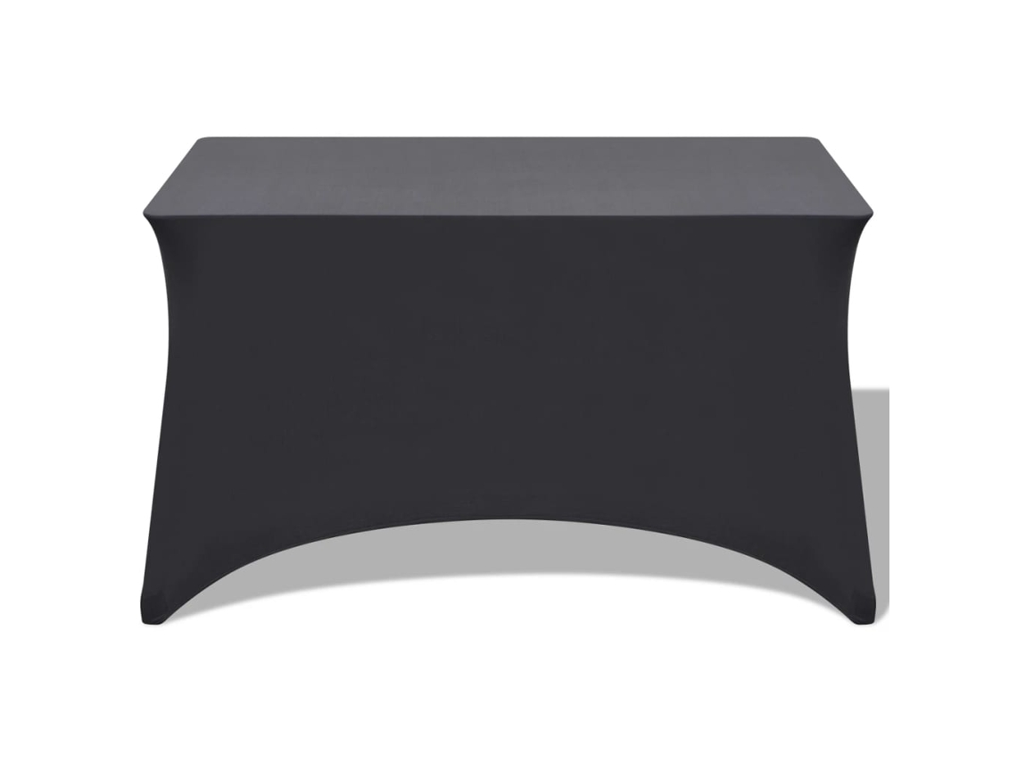 Maison Exclusive - Capa Extensível Para Mesa 2 Pcs 120x60,5x74 Cm Antracite