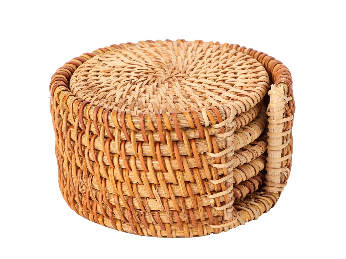 6 Tapetes Rattan Vintage LAXISCREED