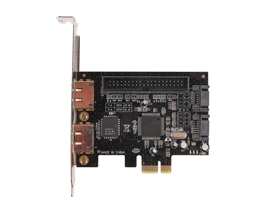 Placa Adaptadora Pcie Para Sata Esata Ide Conversor De Rede Hardware De Computador