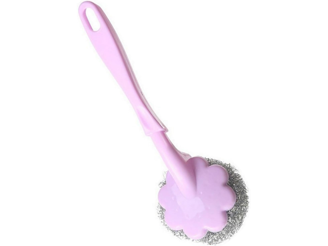 Escova De Aço Sorandy Com Cerdas Longas, Ideal Para Lavar Louça E Panelas, Com Orifício Para Pendurar Perfeita
