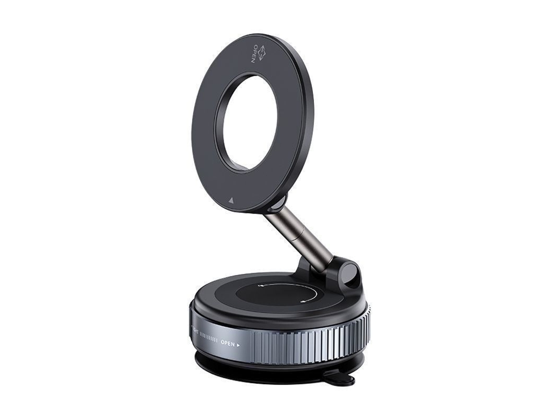 Suporte Magnético Para Celular Com Ventosa Reforçada Em 360° E Capacidade De 43kg - Suporte Magsafe Super Resistente Para Carro/academia/espelho - Com