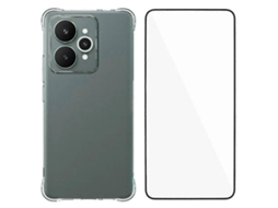 Capa Tkdaddy Para Realme 15 5g Wanlonfeng Wl Series Tpu 2,0 Mm Com Película De Vidro Temperado Transparente