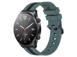 Pulseira De Silicone Bicolor Vertical De 22 Mm Para Xiaomi Mi Watch S1