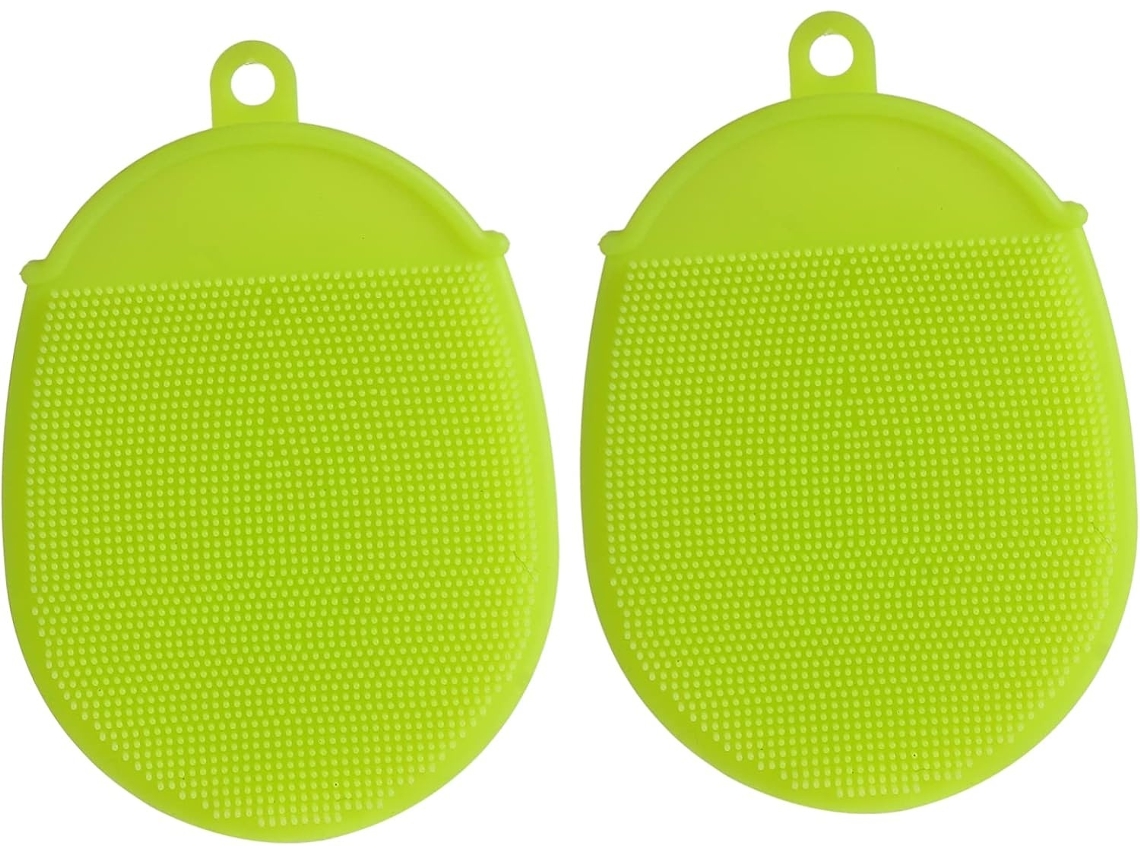 Lurelia Pack De 2 Escovas De Banho Para Bebé, Silicone Macio, Massagem Suave E Limpeza Profunda, Uso Diário Prático