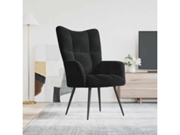 Cadeira De Descanso Veludo Preto DKD HOME DECOR