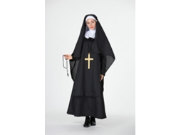 Fantasia de Manto Preto para Menina Pastora Adulta Fantasia Cosplay de Halloweenxxl