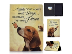 Capa de couro com padrão colorido horizontal Webake para tablet