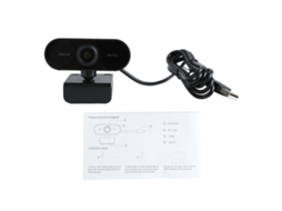Webcam Usb Hd 1080p Com Microfone Embutido E Foco Automático Para Gravação Em Computador E Videoconferências.