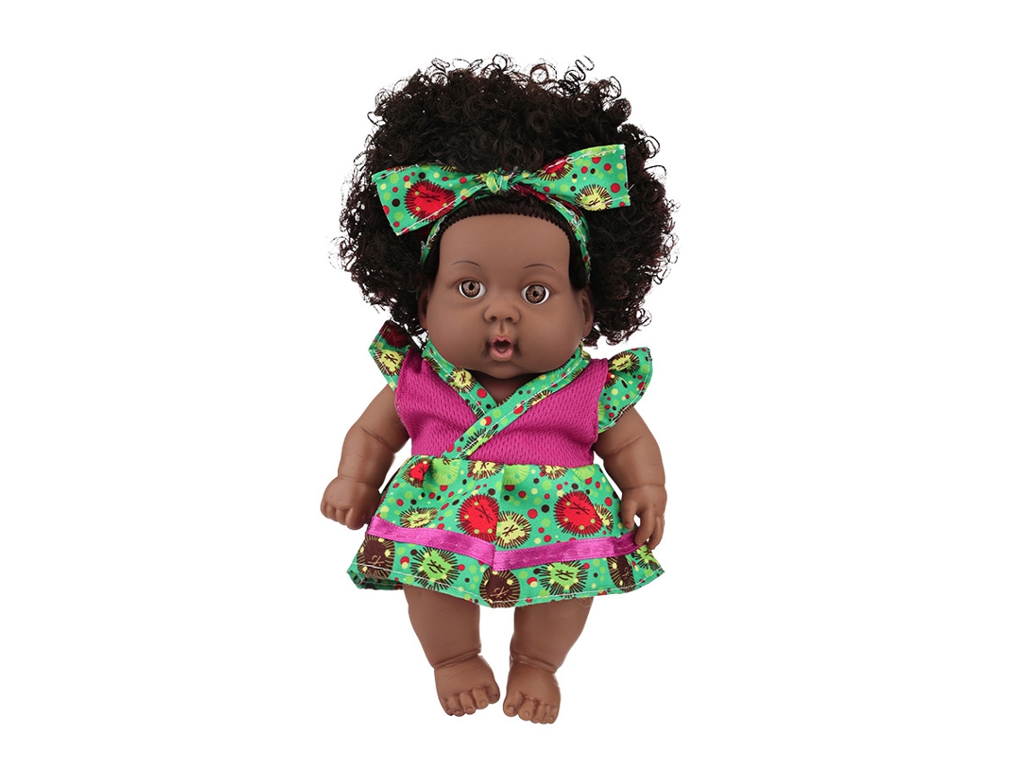 Boneca Africana Negra De 20 Cm, Boneca Fofa Tie-dye, Boneca De Conforto, Brinquedo Infantil