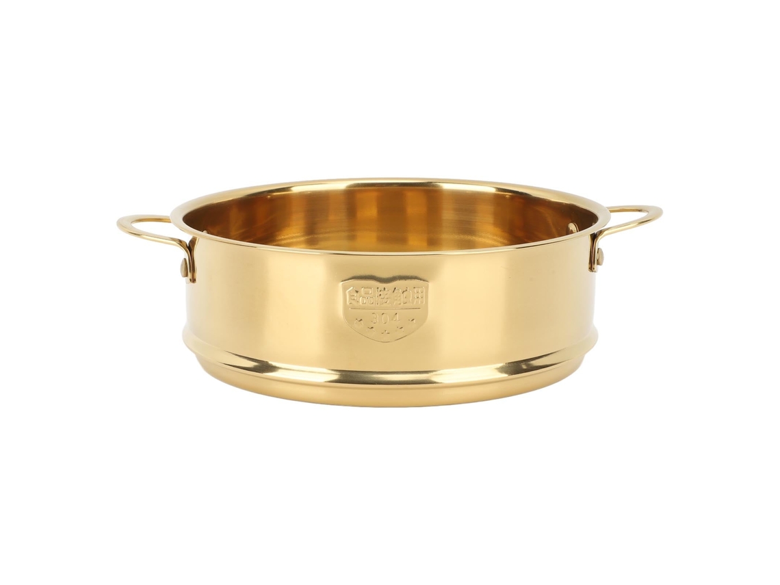 Cesto de Vapor LAXISCREED Aço Inox 304 Drenagem Ouro