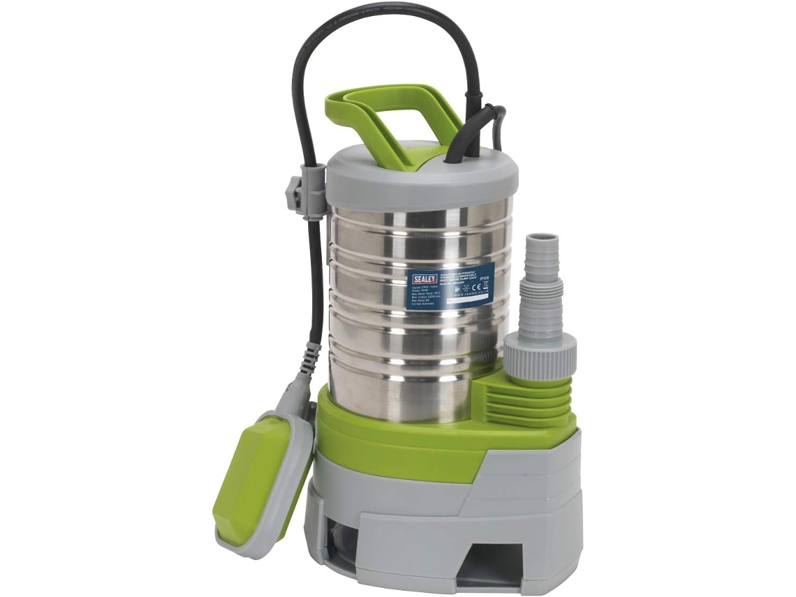 Bomba Submersível Automática Para Água Suja Wps225p Em Aço Inoxidável, 225 Litros /