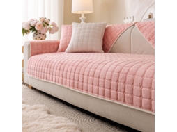 Capa De Sofá De Veludo, Lavável, Antiderrapante, 91 Cm X 160 Cm, Apenas 1 Peça, Rosa Panoona