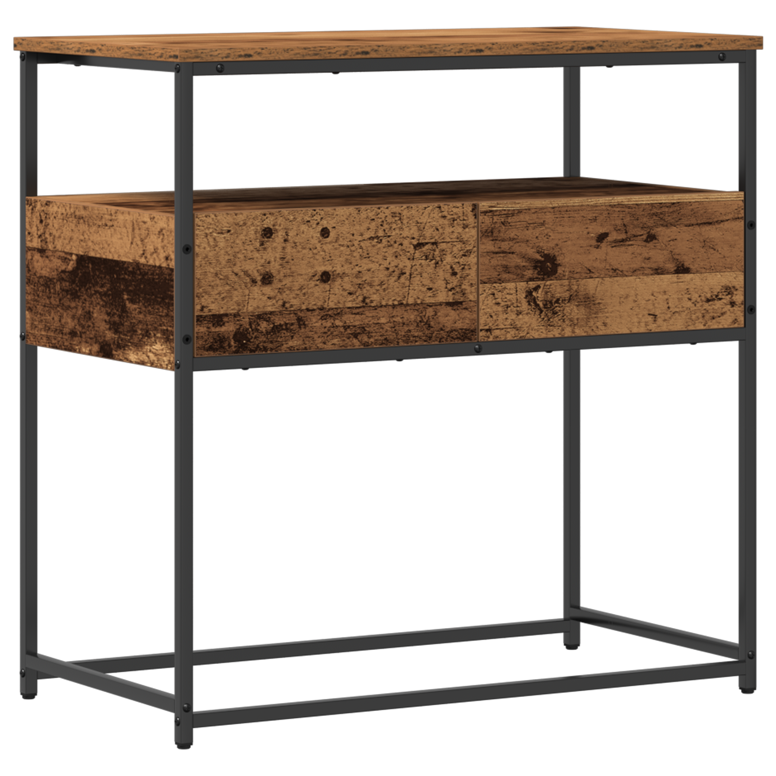 Conjunto 1 Aparador Vidaxl Castanho Derivados De Madeira (75 X 40 X 75 Cm)
