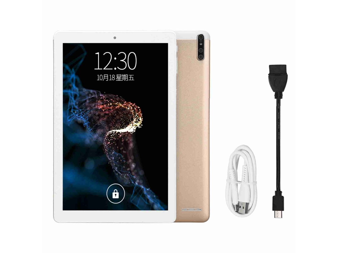 Tablet (chamada Wifi De Banda Dupla) 10,1 Polegadas Android 11 6gb+128gb Octa-core 2,5ghz Dourado