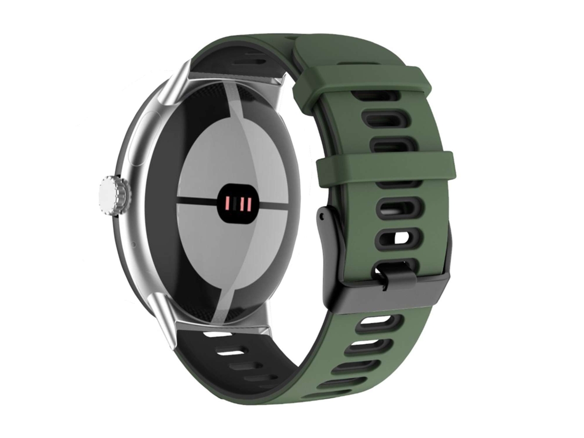 Bracelete Pioneer para Google Pixel Watch Verde Escuro e Preto