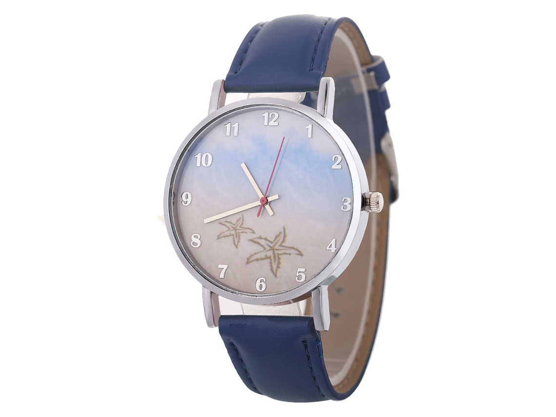 Reloj De Cuarzo Elegante Casual Unisex Para Pareja Regalo (azul Real)