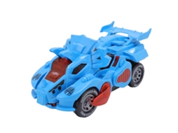 Ats brinquedo Transformador Carro Dinossauro Elétrico com Luz e Música para Crianças Toddlers Azul