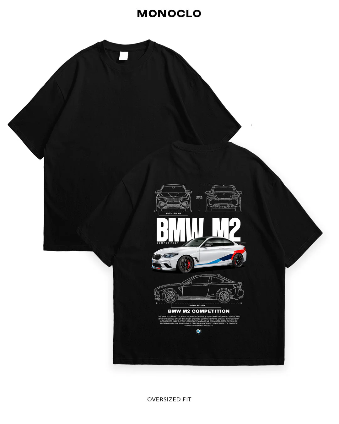 T-shirt Rockinstone Monoclo Bmw M2 Competition (2xl)