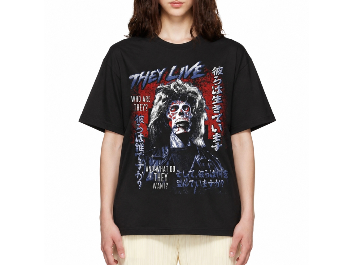 Rockinstone They Live Movie Consume Black Adult Shirt Size:l
