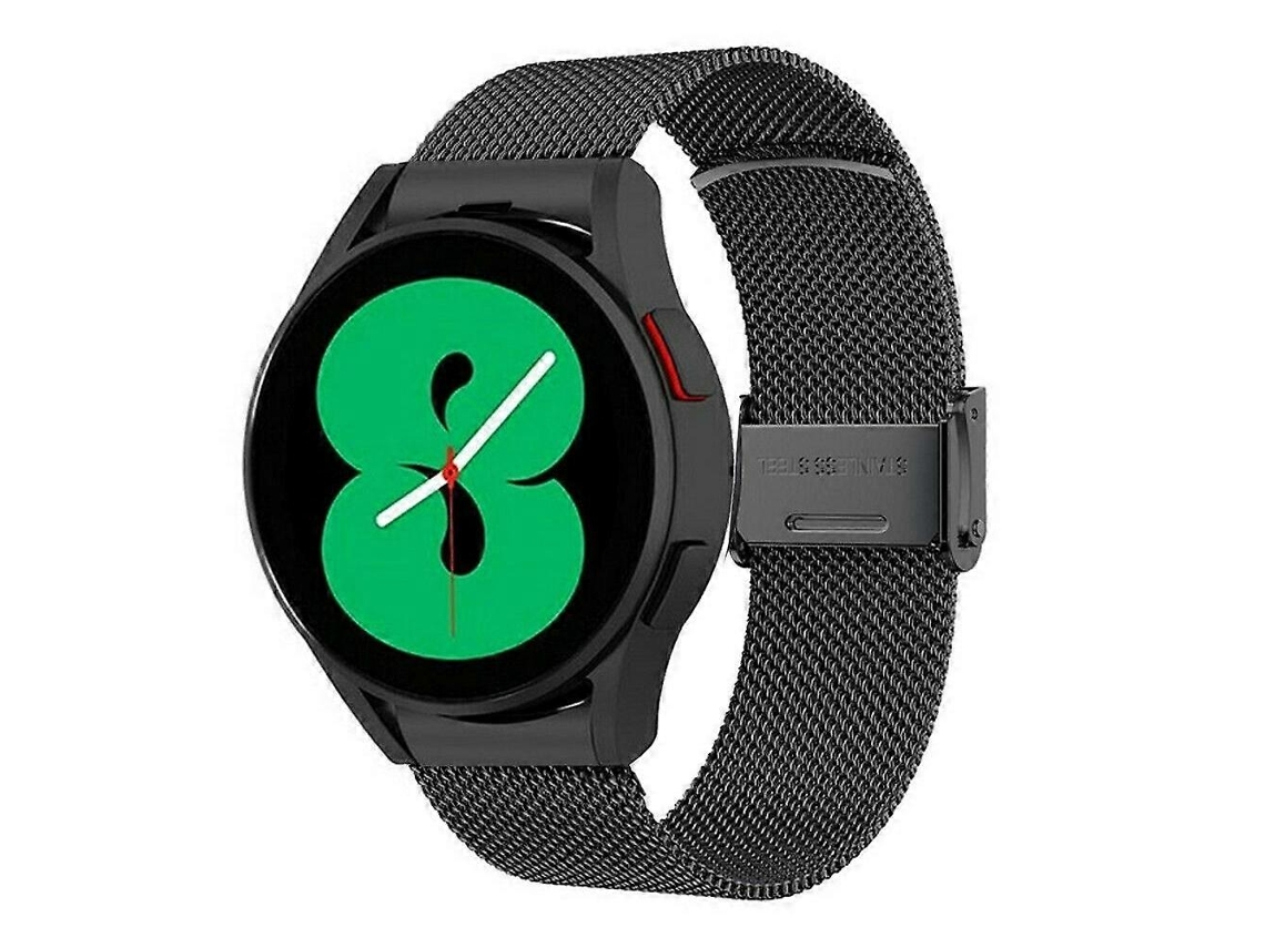 Pulseira De Aço Inoxidável Com Fivela Milan Para Samsung Galaxy Watch4 De 40 Mm/44 Mm