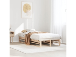 Vidaxl Cama Sem Colchão 90x200 Cm Madeira De Pinho Maciça