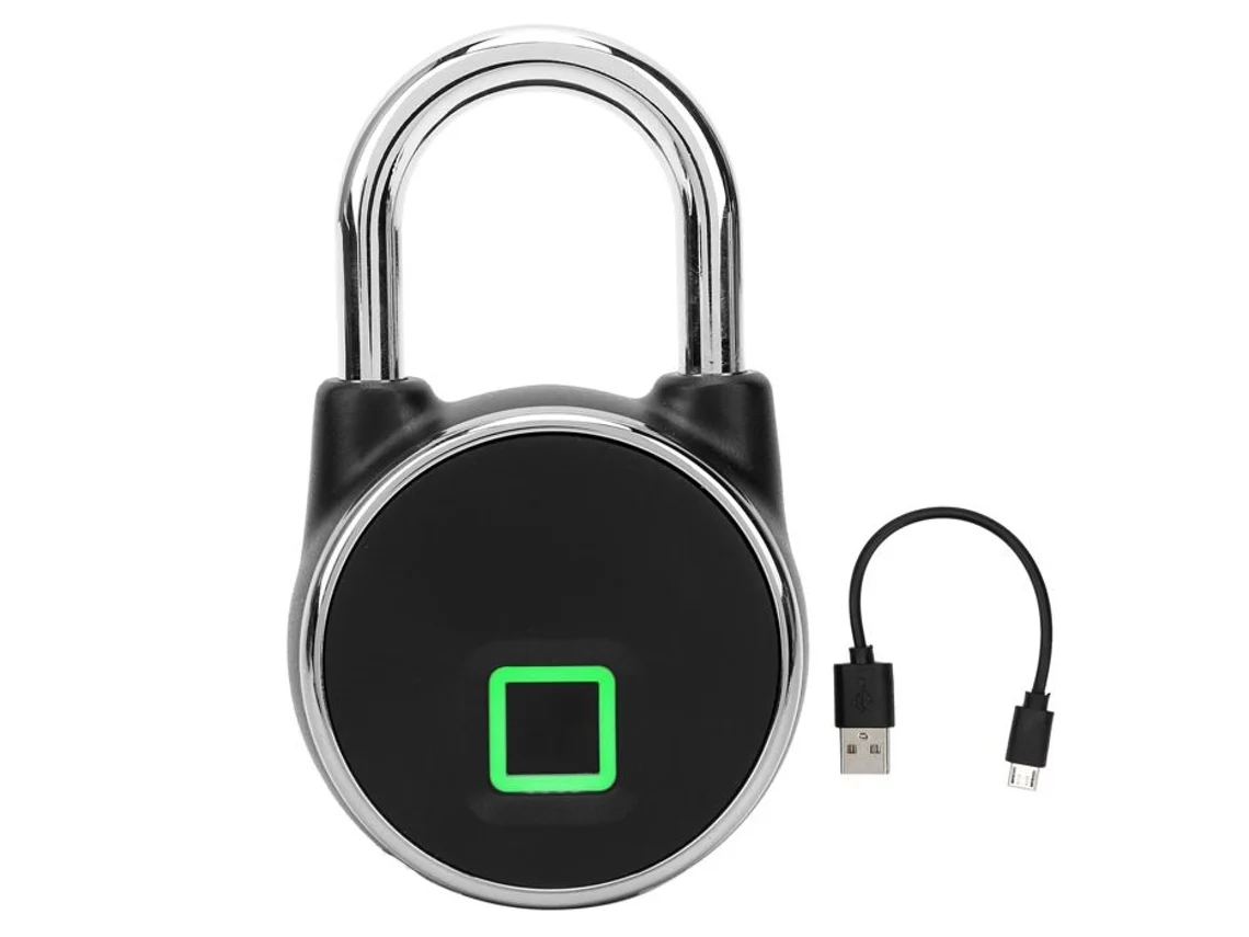Impressão Digital Inteligente, Data, Aplicativo Bluetooth, À Prova D'água Ip65, Longo Tempo de Espera, Portátil, Segurança Residencial Brilvibe_ozo