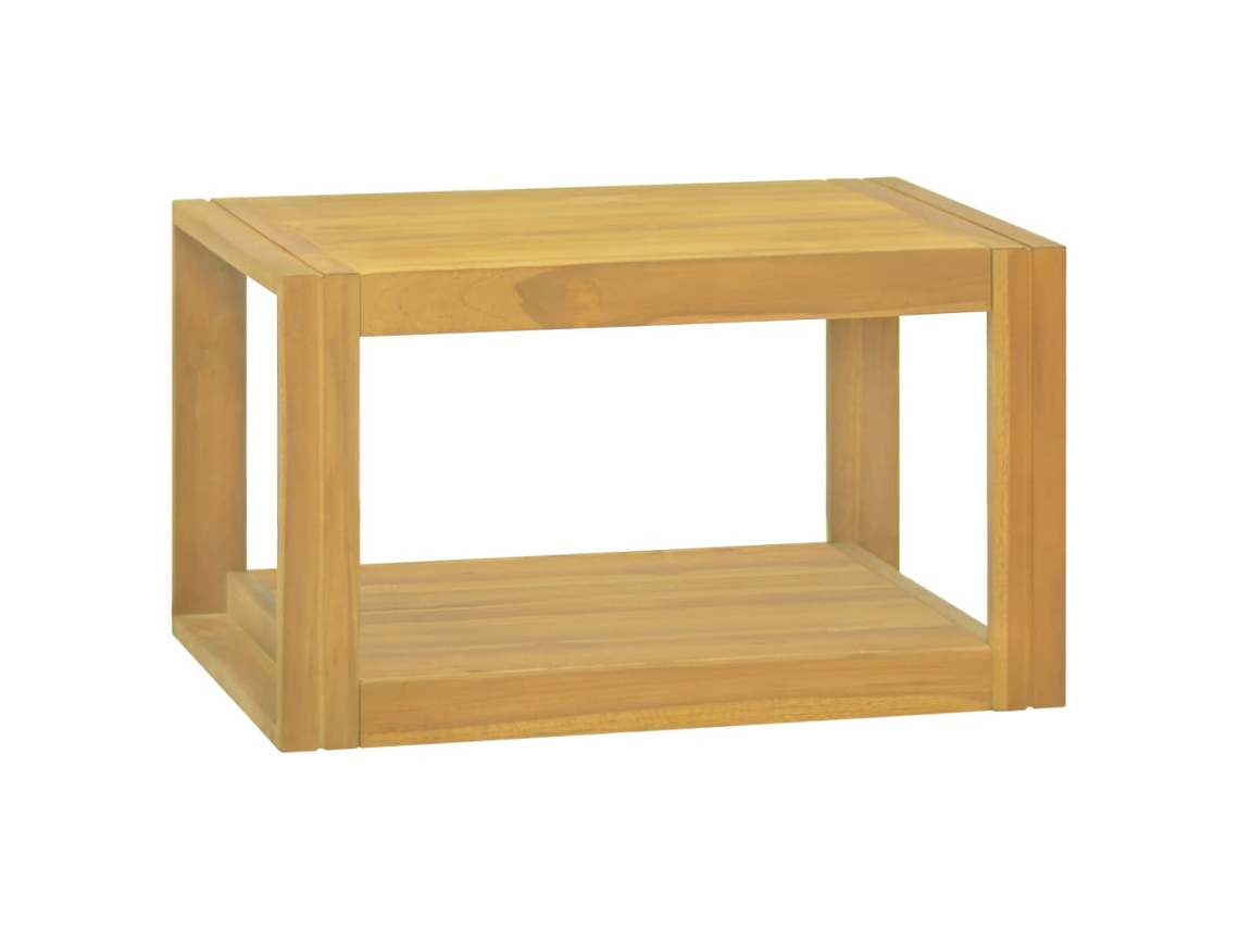 Vidaxl Armário De Parede P/ Casa De Banho 60x45x35 Cm Teca Maciça