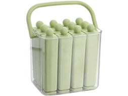 Forma De Picolé Silicone Longa E Reutilizável