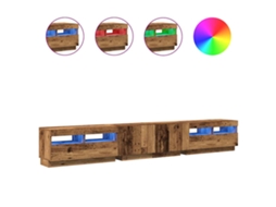 TV Móvel com Luzes LED Derivadas da Madeira Madeira Velha MAISON EXCLUSIVE