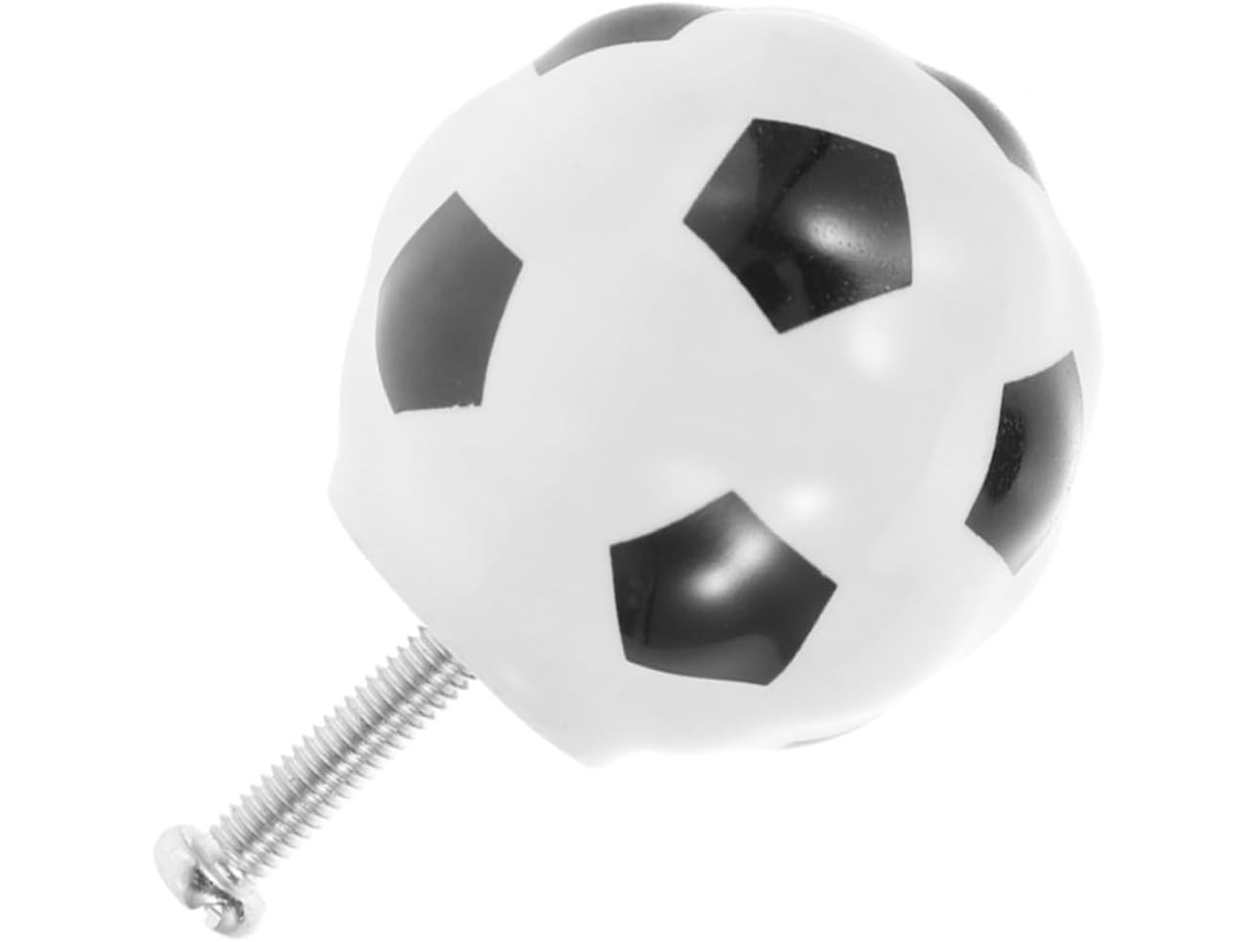 Puxador De Cerâmica Em Formato Bola Futebol Para Portas Móveis