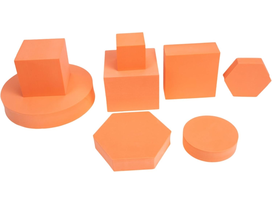 8pièces Geometric Cube Models For Photography Decorative Foam Props For Jewelry Cosmetics Food