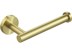 Porta papel Higiênico AQUAFORGE em Aço Inoxidável Dourado Escovado, para Parede