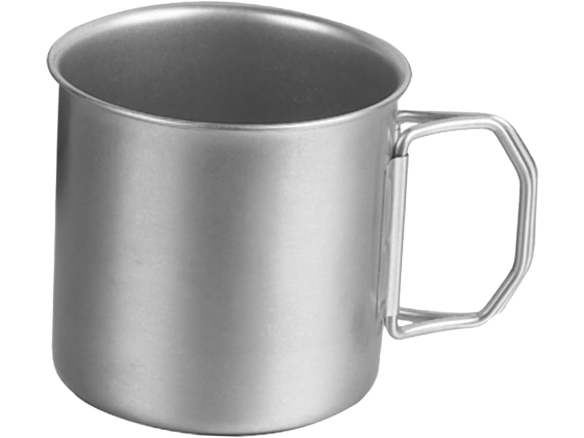 Caneca de Acampamento Inoomp em Aço Inoxidável com Alça Dobrável, 9 Cm, para Atividades Ao Ar Livre, como Piqueniques e CHABERLU