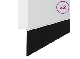 Conjunto 2 Vedação Da Porta Vidaxl Branco Alumínio (100 Cm)