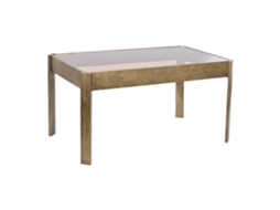 Mesa de Centro em Metal com Cristais Dourados, 102 X 62 X 53 Cm ALEXANDRA HOUSE LIVING