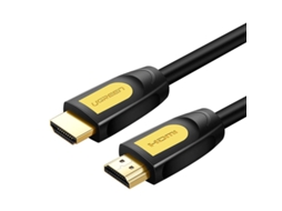 Cabo HDMI Ugreen, 19 pinos, 1,4V, 4k, 60Hz, 30 AWG, 1m, preto