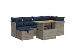 Garden Sofa Set, Garden Sofa Sets Vidaxl Preto Rattan / Vime (n/a)